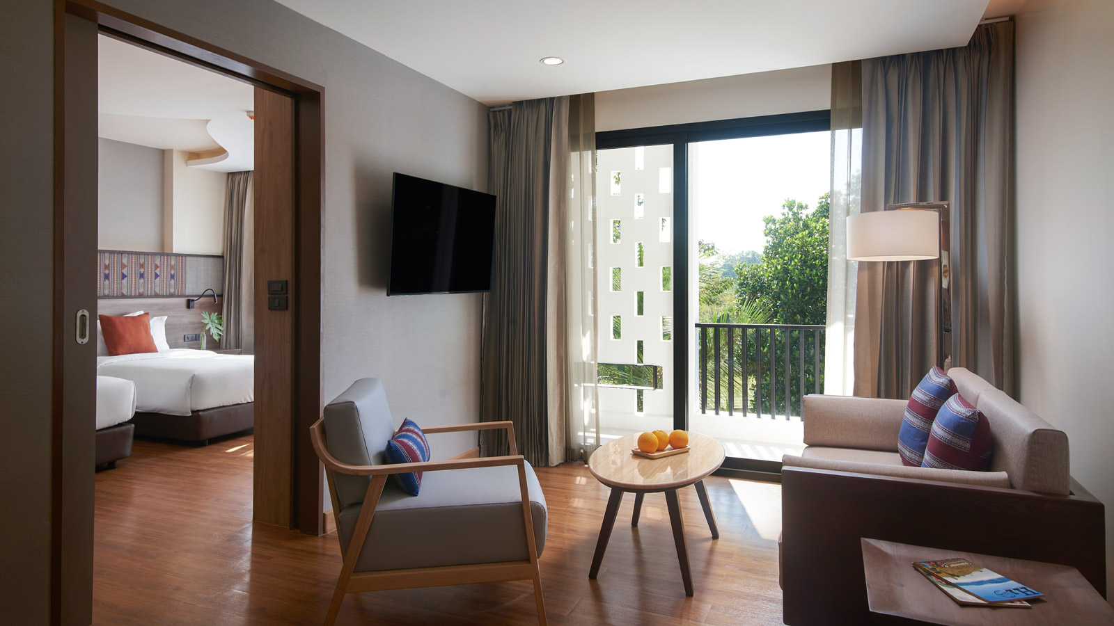 Separate living room in One Bedroom Suite - Emmaline Hotel Nan