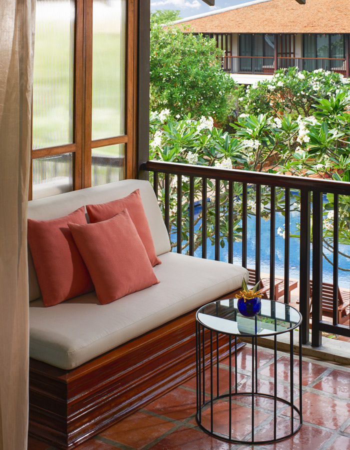 Private balcony in Deluxe - Sukhothai Heritage Resort